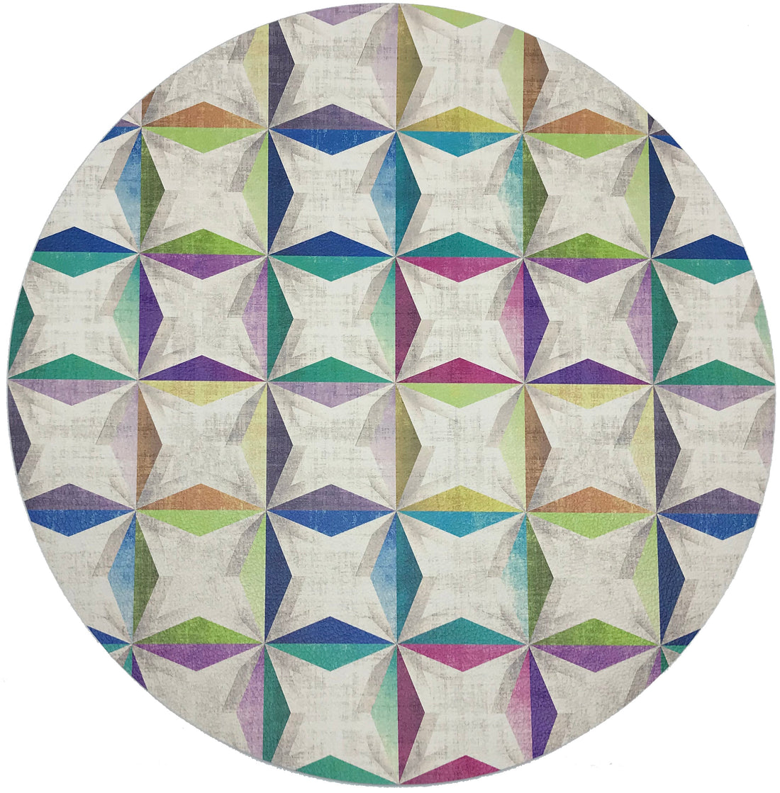 Truiq Happy 16&quot; Round Pebble Placemats, Set Of 4 - nicolettemayer.com