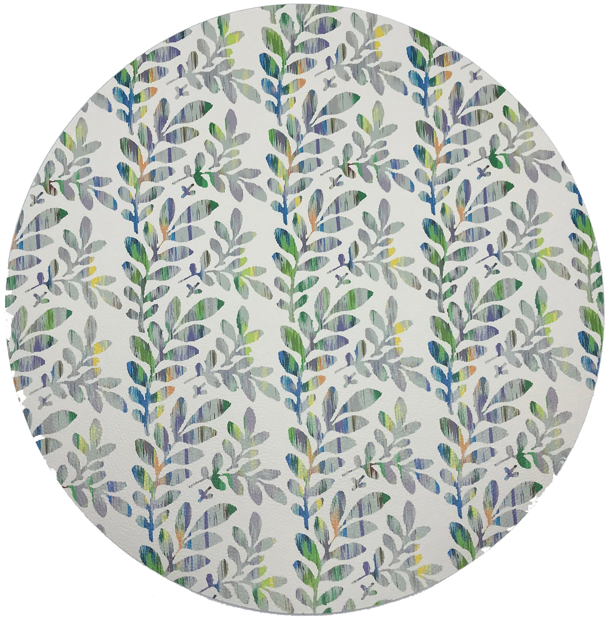 TUILERIES VERDURE 16" ROUND PEBBLE PLACEMAT, SET OF 4 - nicolettemayer.com