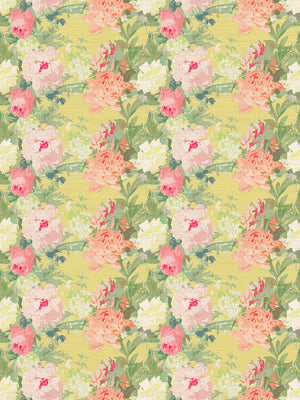 Les Fleurs Lemon Wallpaper, Per Yard - nicolettemayer.com
