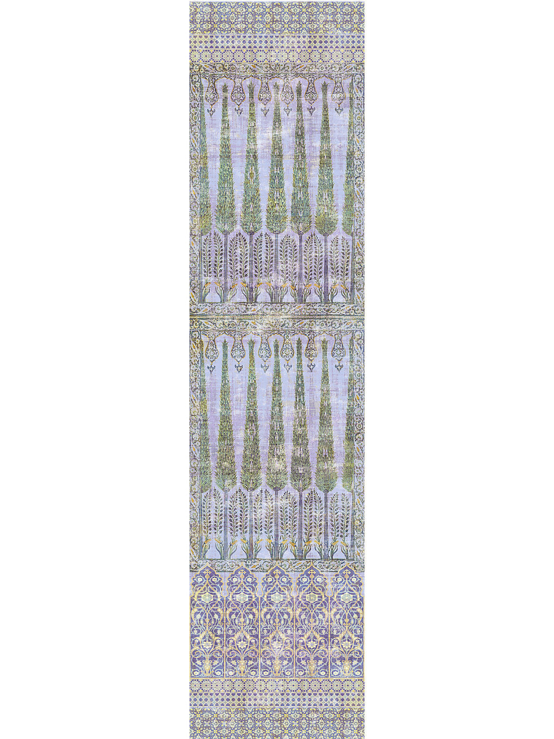 Topkapi Garden Gold Purple Wallpaper Panel - nicolettemayer.com