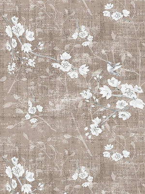 Blossom Fantasia Mocha Wallpaper, Per Yard - nicolettemayer.com