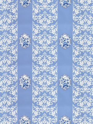 Imperial Blue Non-Woven Wallpaper - nicolettemayer.com