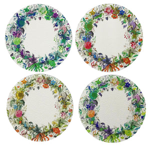 WREATH FLOWER COASTER SET OF 4 - nicolettemayer.com