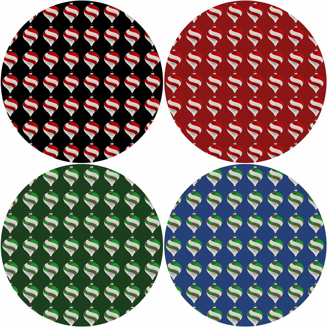 Xmas Ornament Coaster Set - nicolettemayer.com