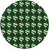 Xmas Ornament Green 16" Round Pebble Placemat Set of 4 - nicolettemayer.com