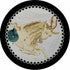 Zodiac Capricon Black 16" Round Pebble Placemat Set of 4 - nicolettemayer.com