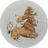 Zodiac Leo White 16" Round Pebble Placemat Set of 4 - nicolettemayer.com